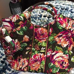 Vera Bradley Two Way Tote in English Rose